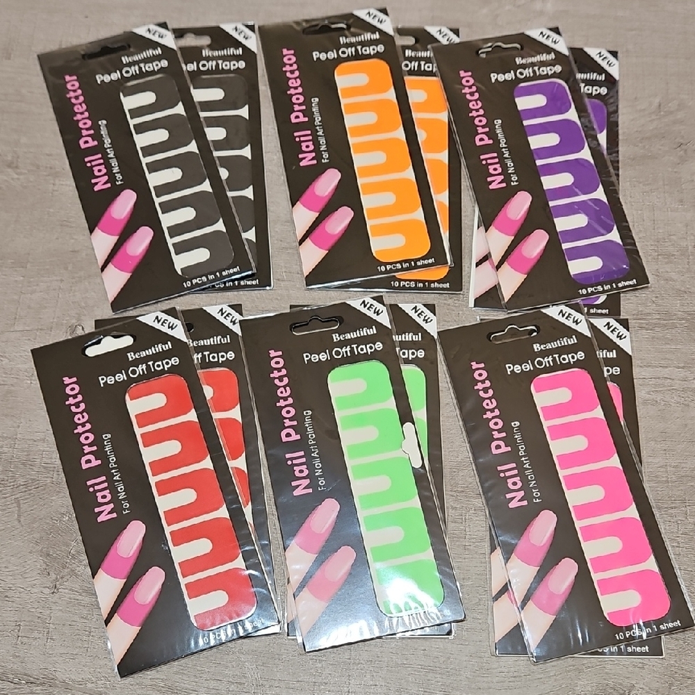 Colorful 🎁 Nail Protector Peel Off Tape Set
